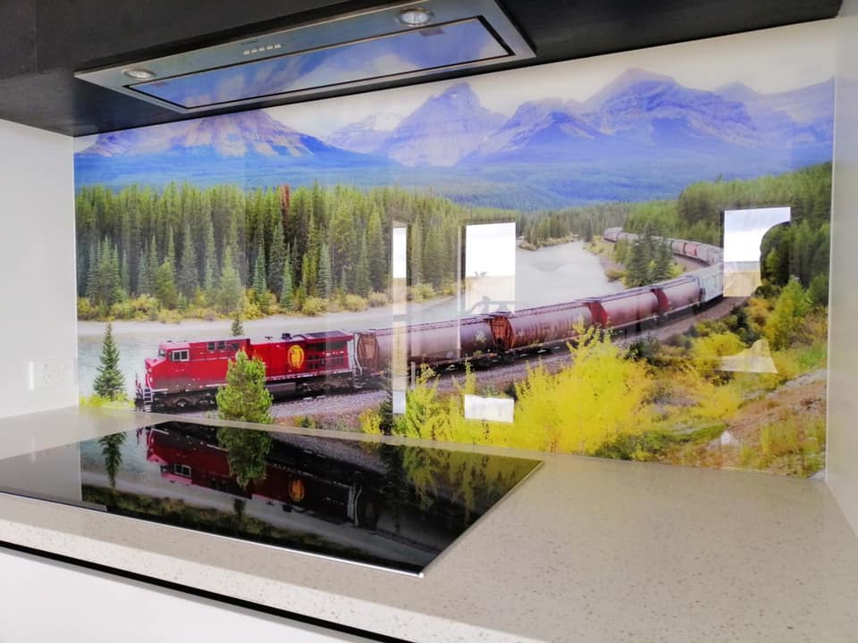 Glass Art Splashback_Printed Glass_Tauranga_Train